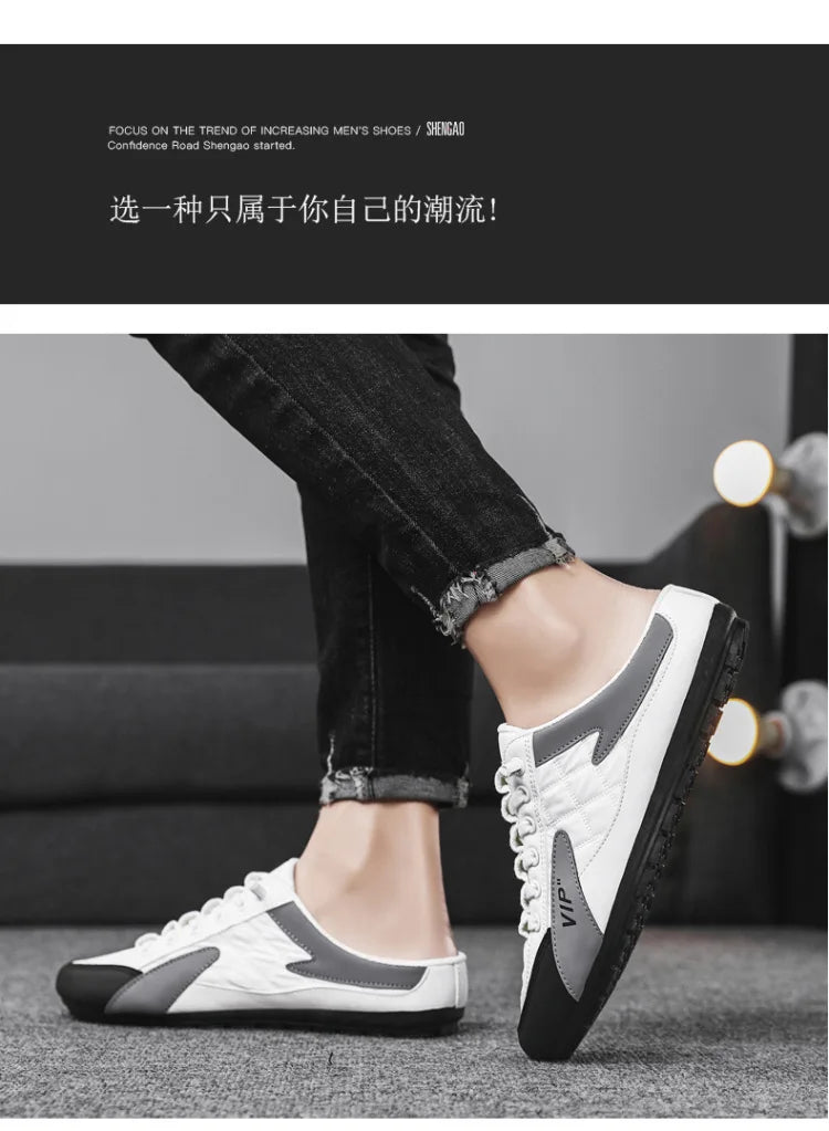 Summer Slippers for Men Trendy Men's Flat Bottom Casual Shoes Soft Sole Support Shoes Men's Sneakers Zapatos De Hombre