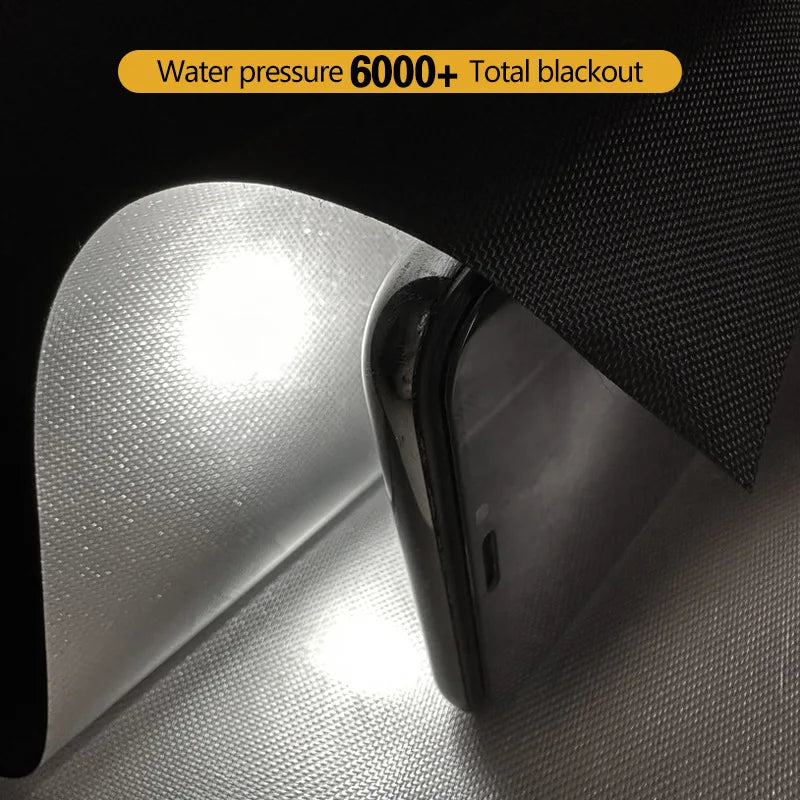 100% Blackout Curtain Removable Portable Travel Blocking Darkest Window Film Cloth Temporary DIY No Drill Blackout Curtains