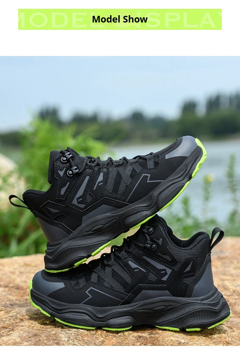Work Safety Shoes For Men Breathable Indestructible Boots Non-slip Industrial Construction Shoes Male Footwear Protective Boots