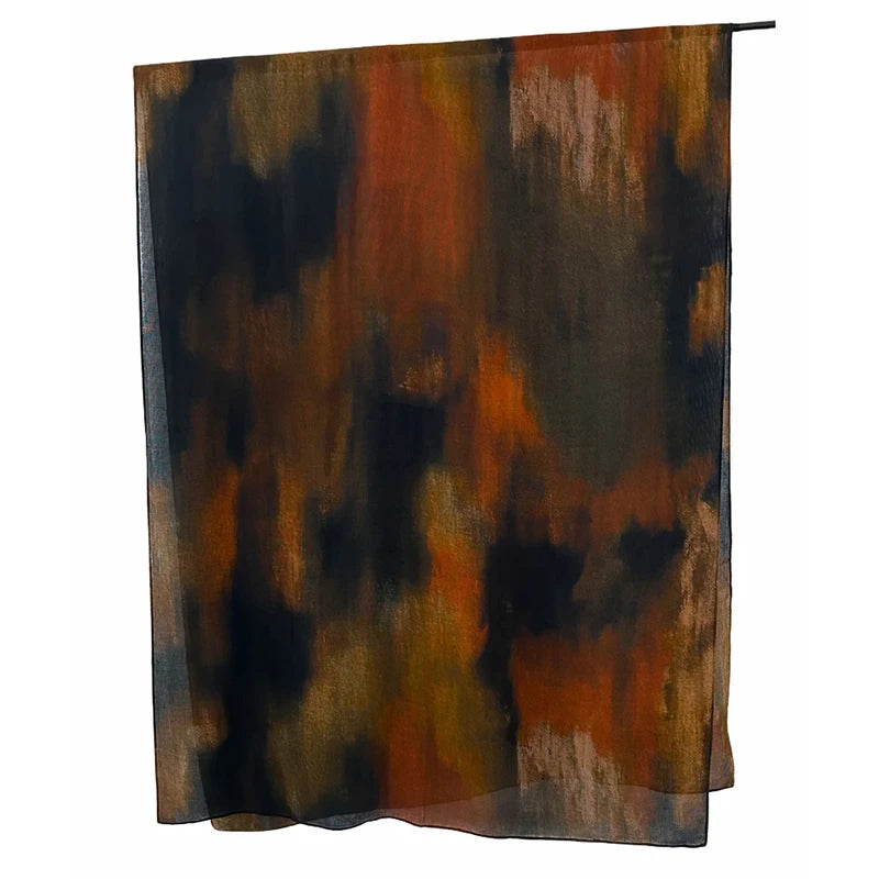 Estampado de acuarela, hiyab musulmán, pañuelo de mármol, suave, transpirable, protección solar, ligero, chal de playa de verano para mujer
