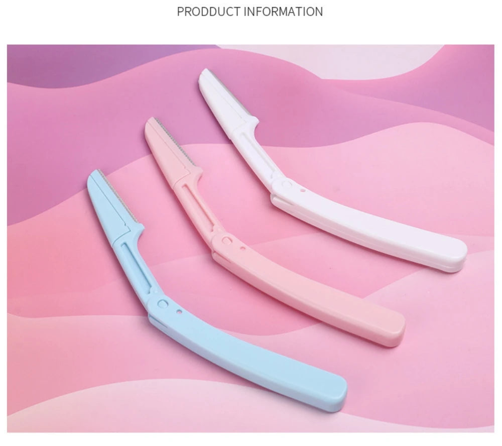 1Pcs Folding Eyebrow Trimmer Face Shaver Blade Razor Safe Portable Scratch Resistant Women Professional Makeup Beauty Tools