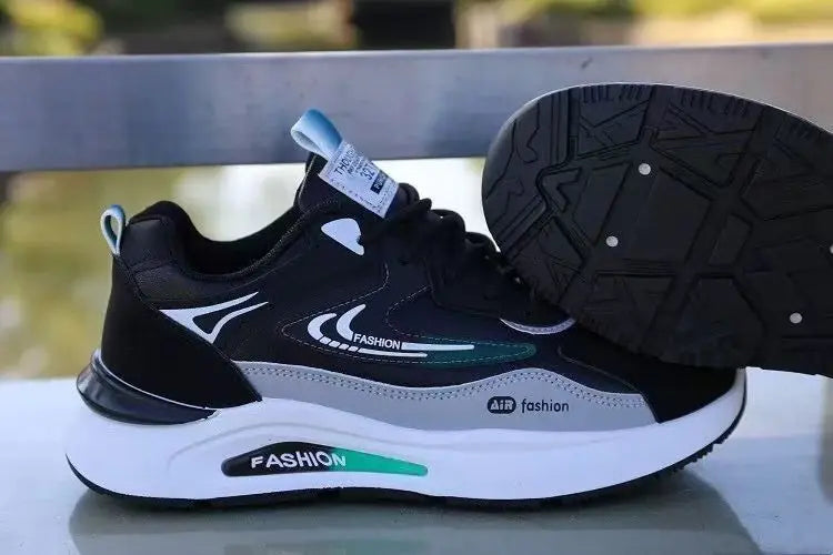 Shoes for Men Lightweight Pu Leather Casual Shoes New Men's Sneakers Fashion Men Tennis Shoes Breathable Sport Running Shoe