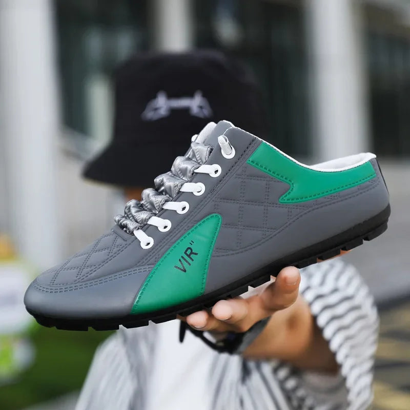 Men's Fashion Soft-soled Half Slippers Men Trendy Casual Shoes Soft Sole Non-slip Shoes New Outdoor Walking Shoes Zapatos Hombre