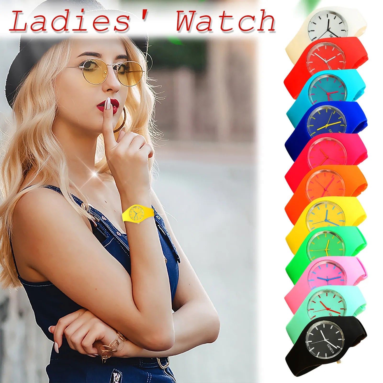 Womens Watches Ladies Fashion Watch New Simple Silicone Watch Casual Women Analog Wristwatch Bracelet Gift Reloj