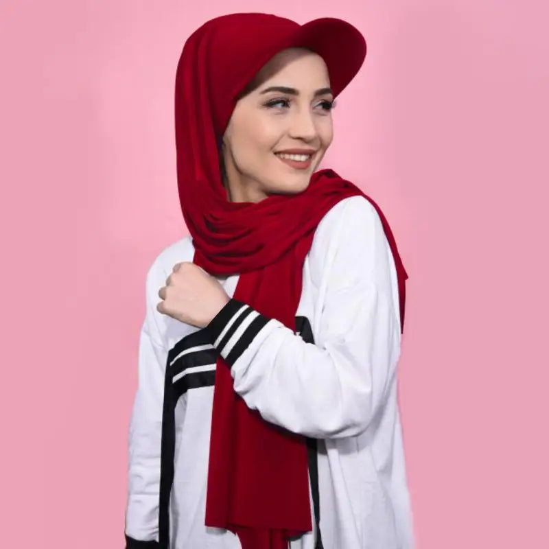 Chiffon Hijab Baseball Cap
