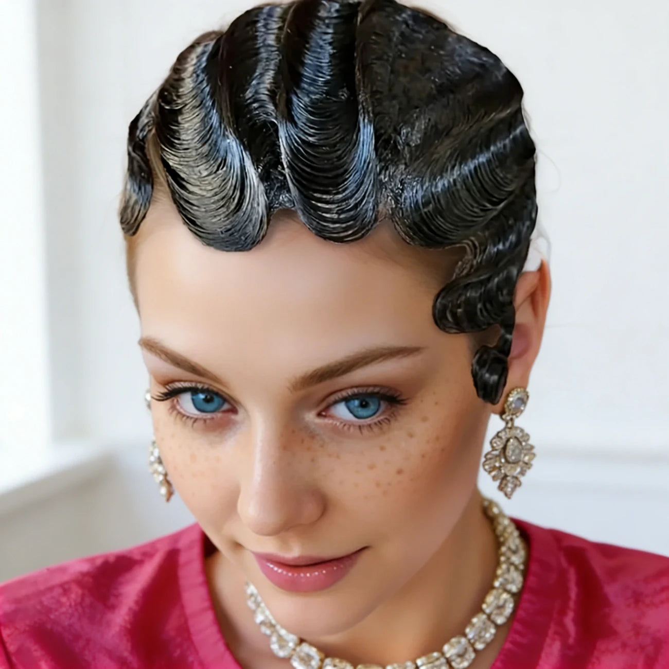 Peluca Pixie de Ondas Profundas
