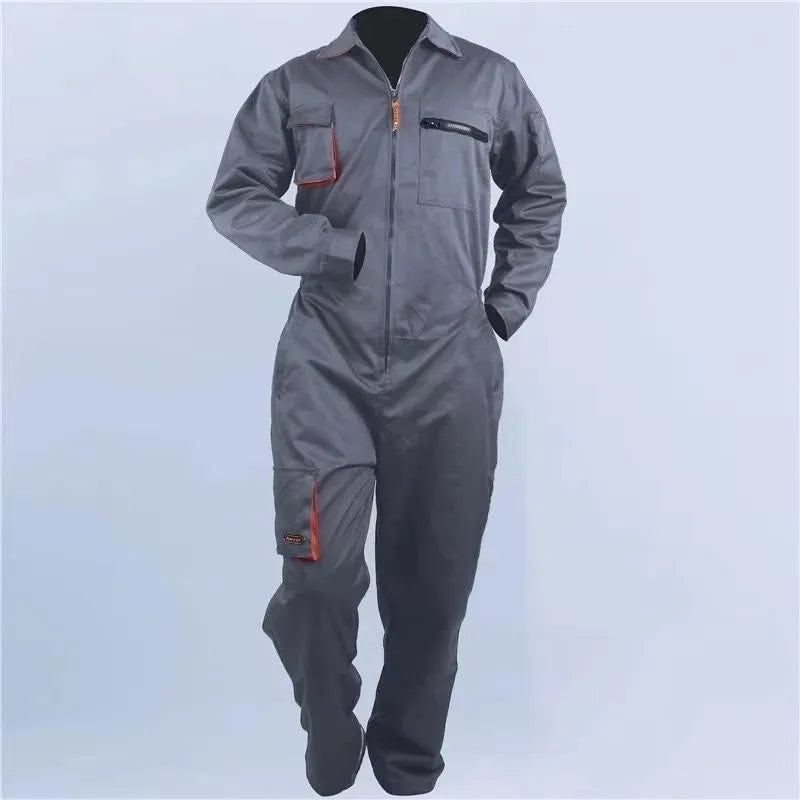 Work clothes for men and women, welding clothes, automotive repair workshop technicians, plus size clothing