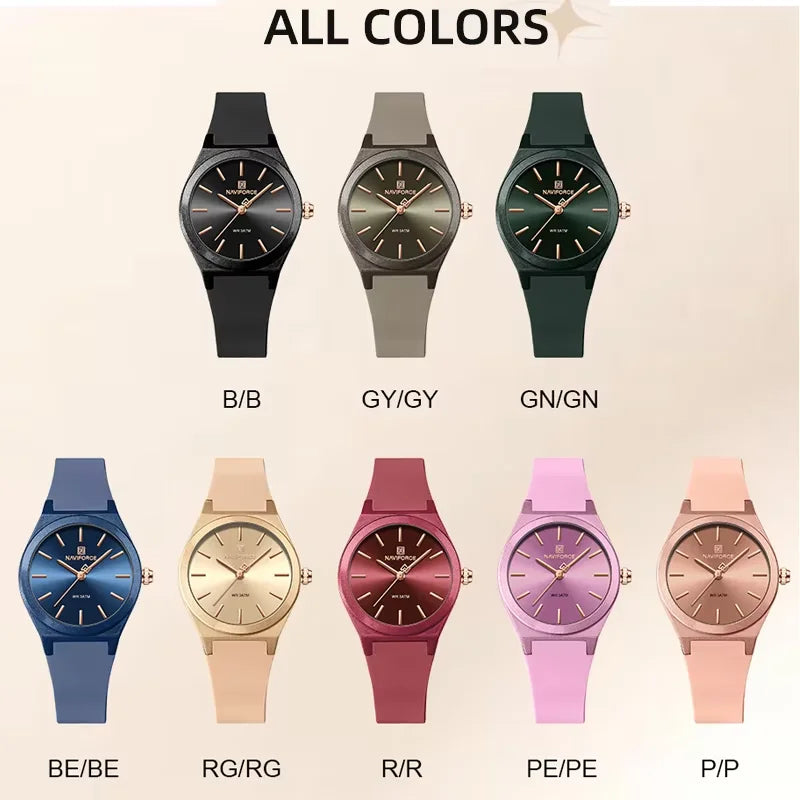 NAVIFORCE Women Watches Luxury High Quality Quartz Watch Ladies Creative Clocks Waterproof Female Wristwatches Relogio Feminino