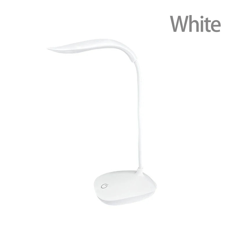 Lámpara de Escritorio LED de Lectura, Lámpara de Escritorio Portátil, Luz de Mesa con Carga USB, Atenuación Táctil, Protección Ocular para Estudiar, Iluminación para Habitación u Oficina