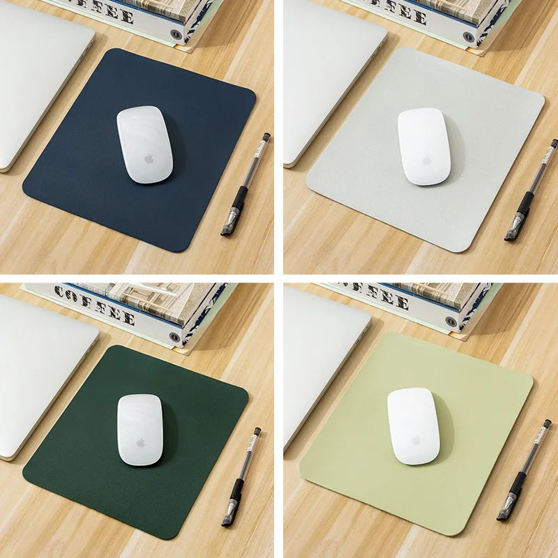 Small PU mouse pad Non-Slip Gaming Desktop Leather Mouse Pad Waterproof Anti-Scratch Easy To Clean Mat For PC Laptop Desktop