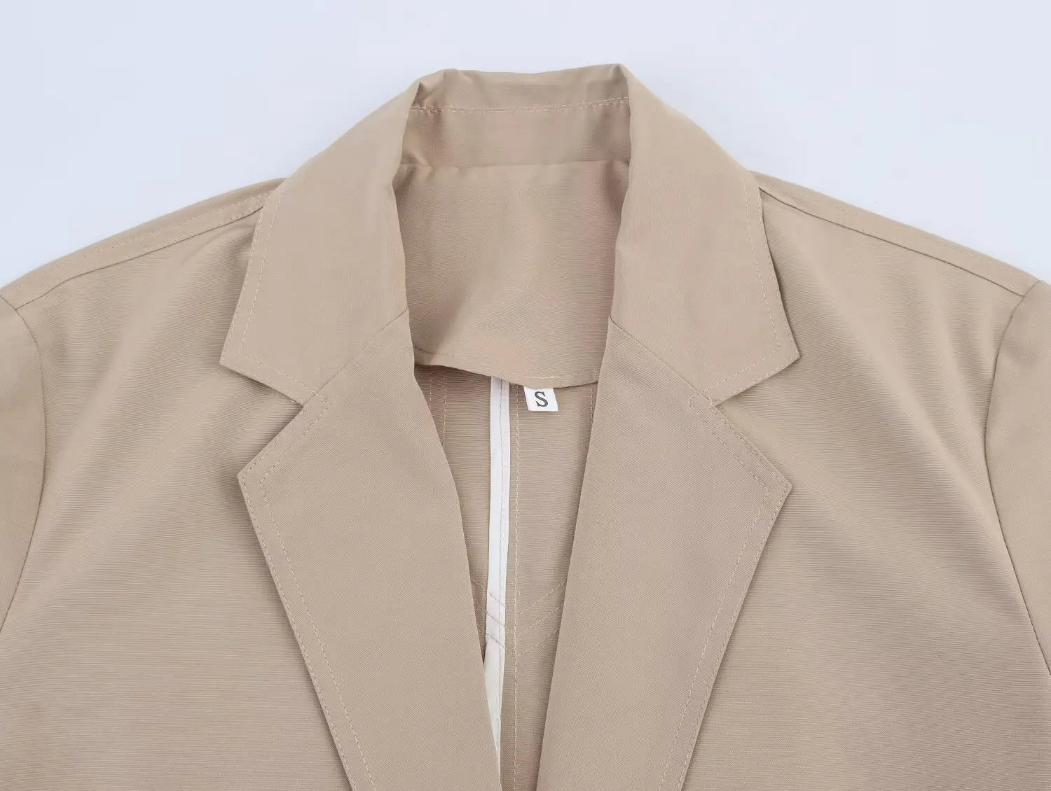 Women Mid Rise Pants Sets 2 Piece Set Long Sleeve Blazer With Button Pleated Trousers Two Piece Set Women Outfit