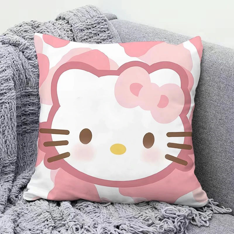 Hello Kitty Pillow Cute Cartoon Girl Heart Cushion Living Room Sofa Office Lunch Break Pillow