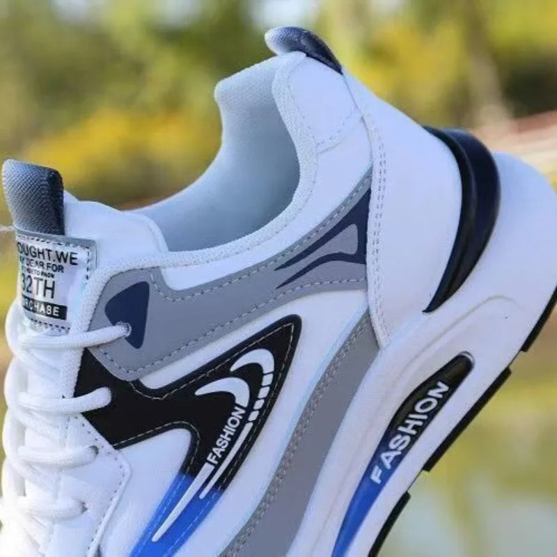 Shoes for Men Lightweight Pu Leather Casual Shoes New Men's Sneakers Fashion Men Tennis Shoes Breathable Sport Running Shoe