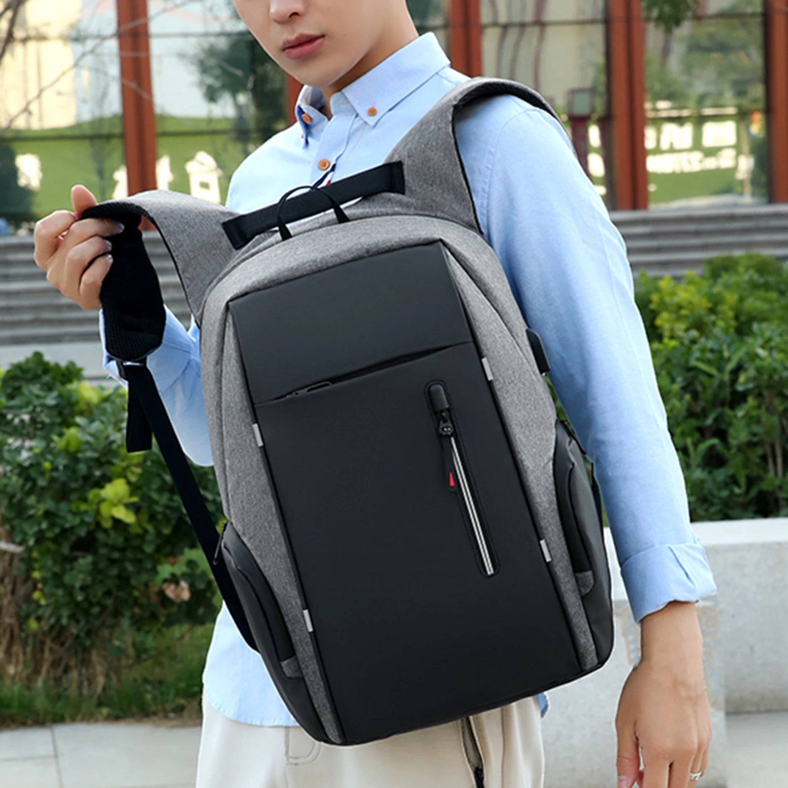 Laptop Backpack For 17 Inch Laptop Bag With USB Port Fashion Waterproof Backpacks One Bag for All Outings, for Men & Women