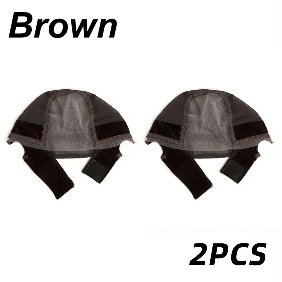 Gorro de peluca con diadema para mujer, gorro de peluca de encaje HD para hacer pelucas, gorros de peluca en forma de U con agarre de terciopelo ajustable para usar peluca, redecilla para el cabello color nude.