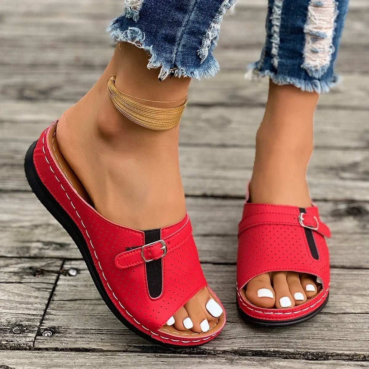 Sandales compensées à plateforme pour femmes – Chics, confortables et parfaites pour l'été