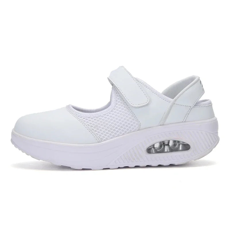 CEYANEAOSummer Fashion Nurse Shoes Ladies Air Cushion White Sneakers Women Platform Shoes 2018 New Lolita Shoes Swing E1038
