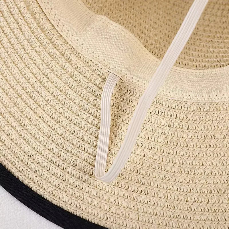 French Retro Straw Sun Hat