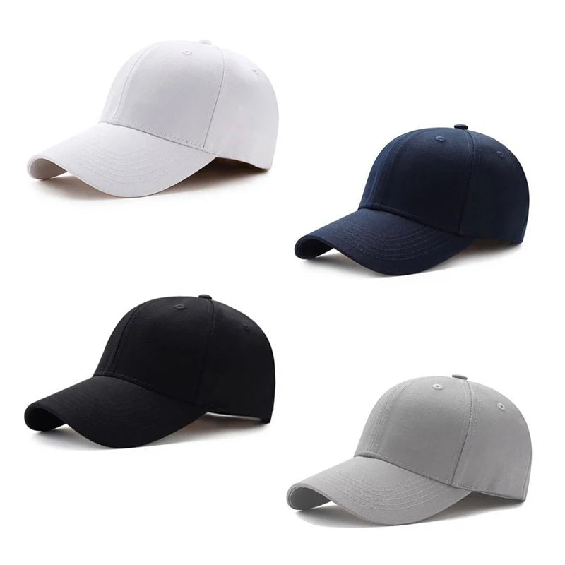 Outdoor Dustproof Baseball Cap Unisex Hat Plain Curved Sun Visor Hat Solid Color Fashion Adjustable Leisure Caps Men Women