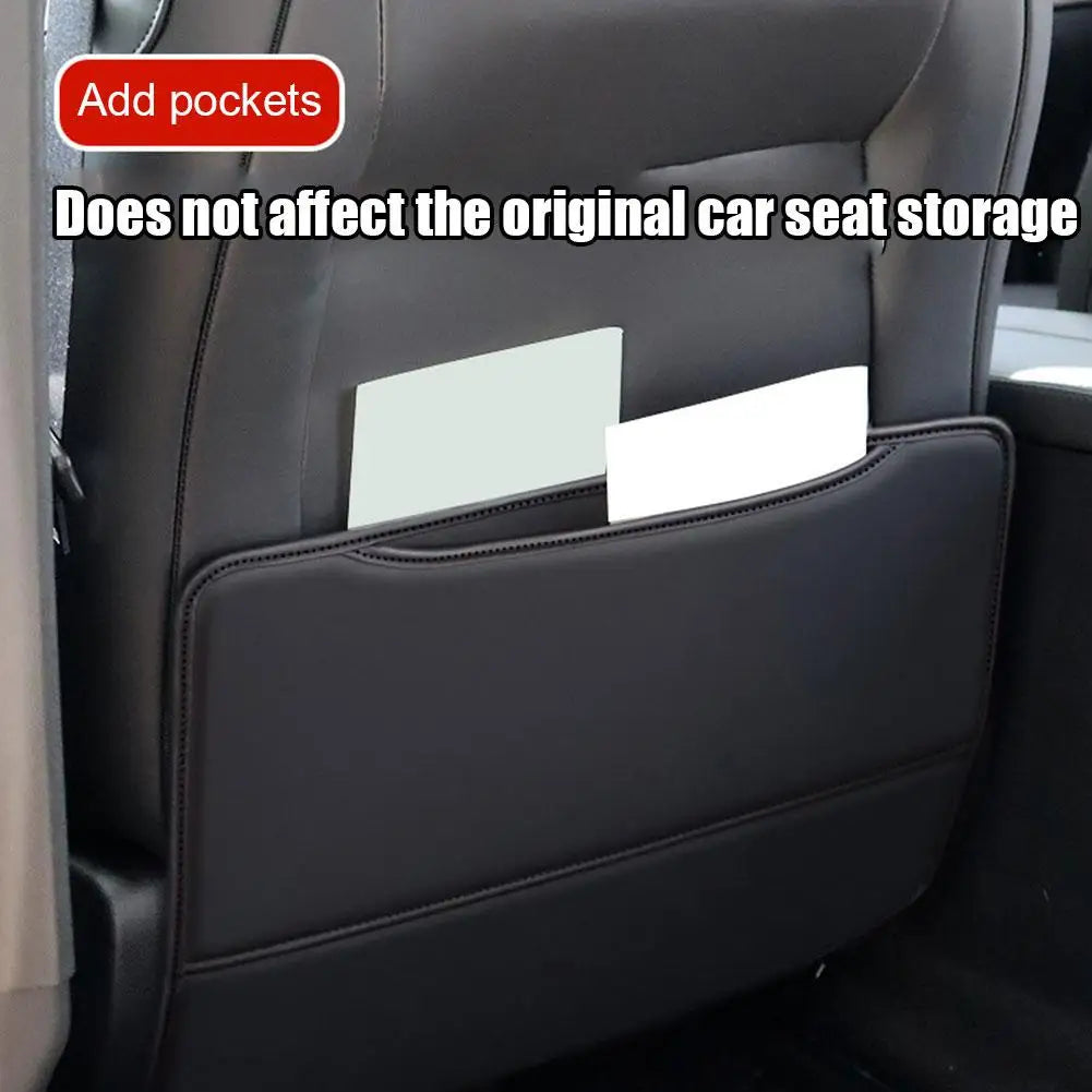 Protector de asiento de coche de alta calidad para niños, protector de respaldo de asiento de coche de cuero PU, protector de asiento de coche para niños, alfombrilla antideslizante para asiento trasero de coche