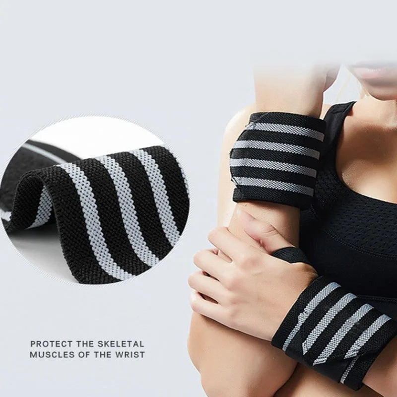 1 unidad de muñequera para entrenamiento con pesas y mancuernas, con correas engrosadas, equipo de protección de fitness para deportes al aire libre y fitness