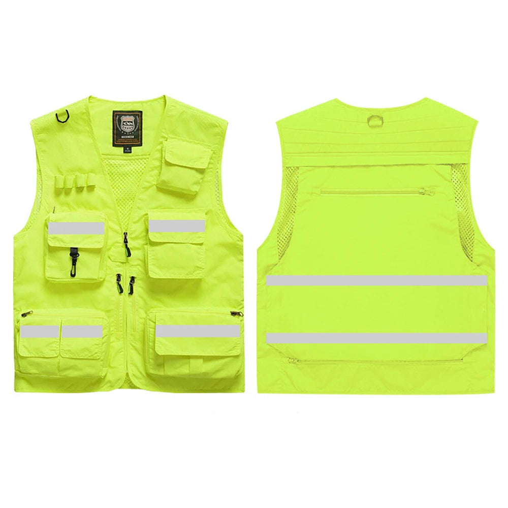 Chaleco de seguridad de alta visibilidad – Multibolsillos, reflectante y diseñado para protección profesional