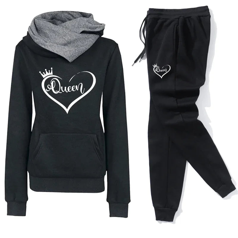 Autumn Winter Women Tracksuit Fashion Women Clothing Casual Outdoor Daily Sweatpants Simplicity Sports Long Sleeve Pullover