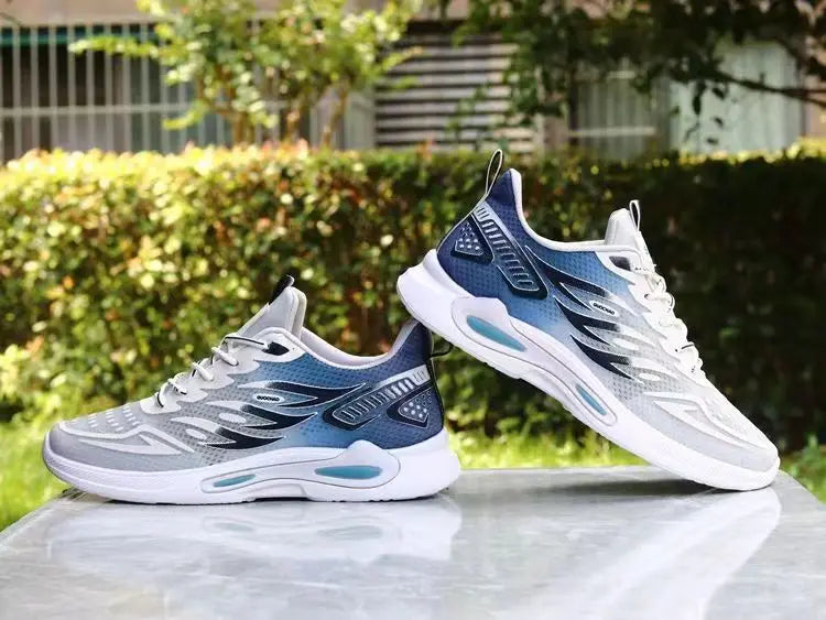 Men's Shoes New Fashion and Trendy Mesh Sports and Casual Shoes Student Soft Sole Comfortable Fashion Men's Running Shoes