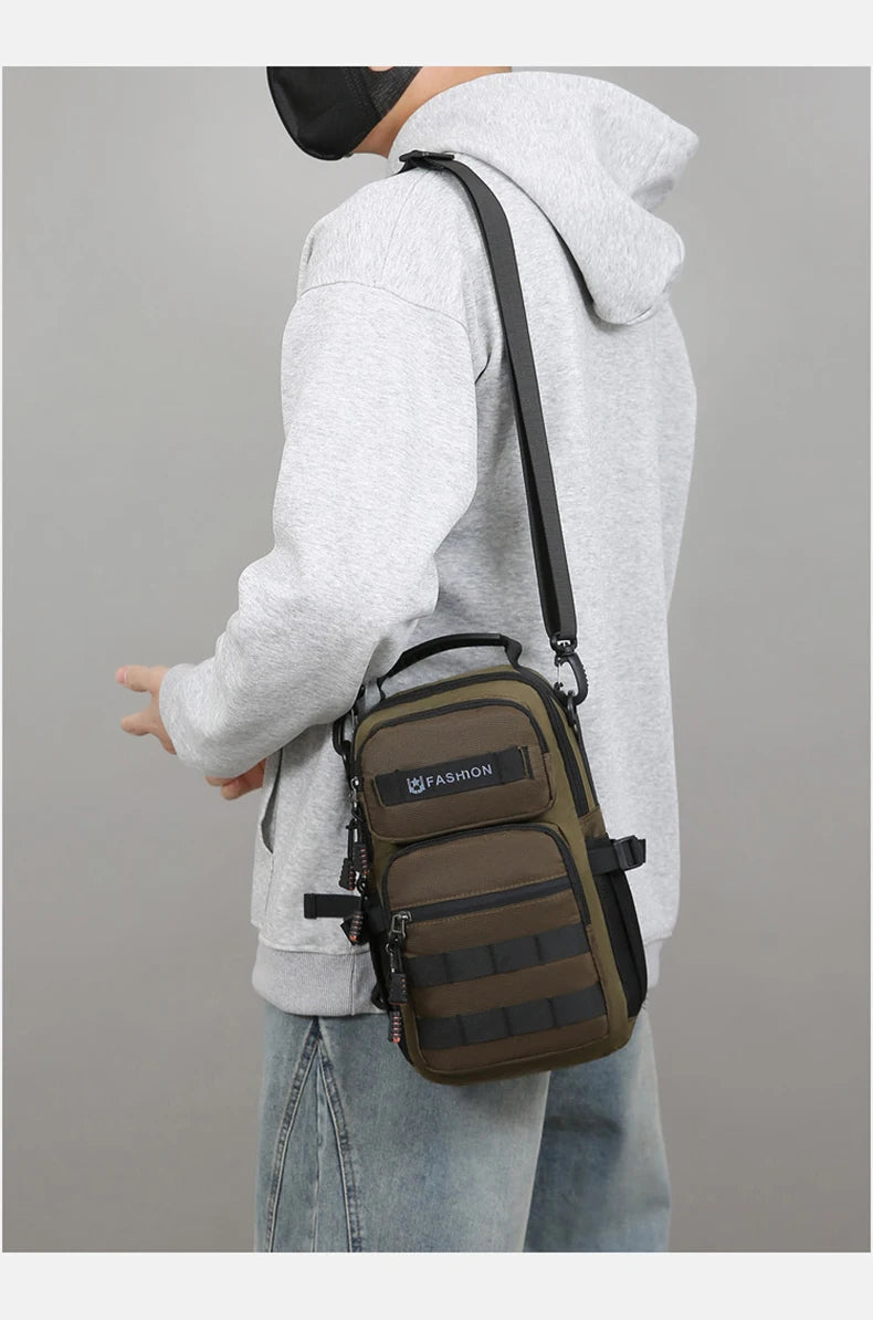 Hiking Chest Bag Travel Multifunctional Molle Backpack Lightweight Handbag Outdoor Cycling Climbing Rig Pouch Large Funny Pack