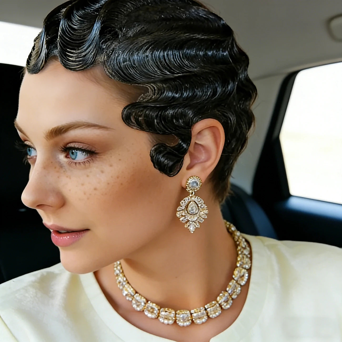 Finger Wave Pixie Wig