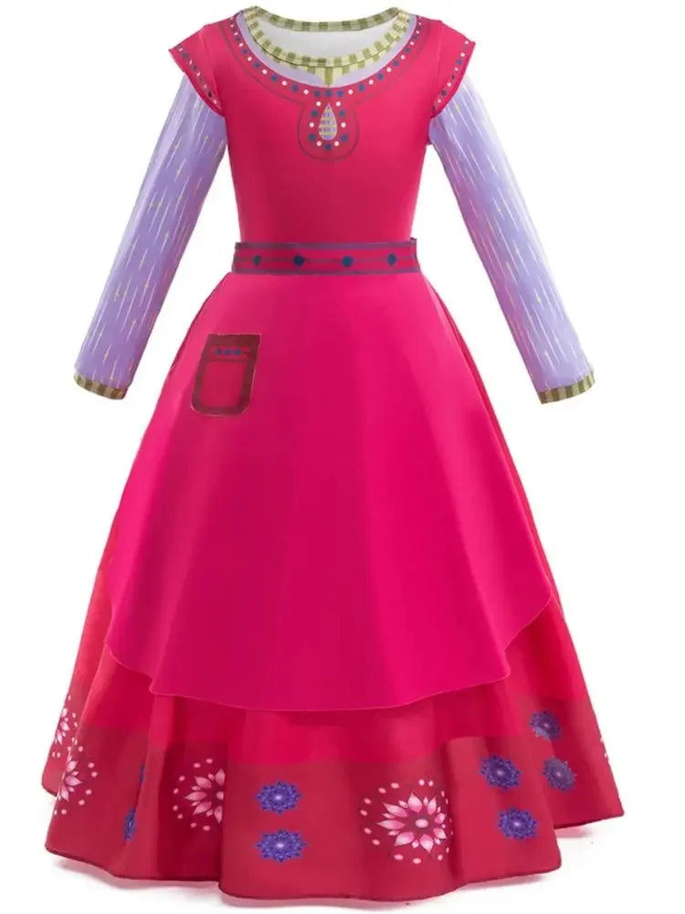 New Girls Carnival Wish Queen Amaya Cosplay Costume For Kids Birthday Party Princess Dress UP Children Role Play Fancy Outfits