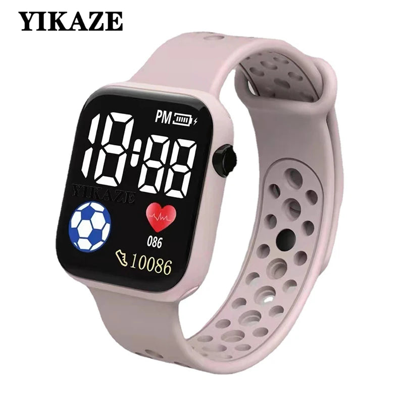 LED Digital Watch For Kids Boys Sports Waterproof Watches Girls Silicone Digital Watch Casual Childrens Electronic Reloj