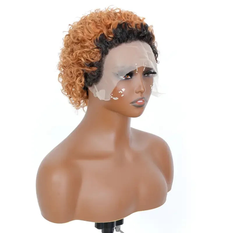13x1 Curly Pixie Wig