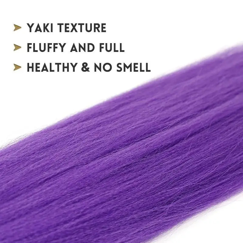 New 1Piece DIY 26inch Cosplay Wig KPOP Rumi Long Purple Braided Dress Up Accessories Ponytail Braid Heat Resistant Synthetic Wig