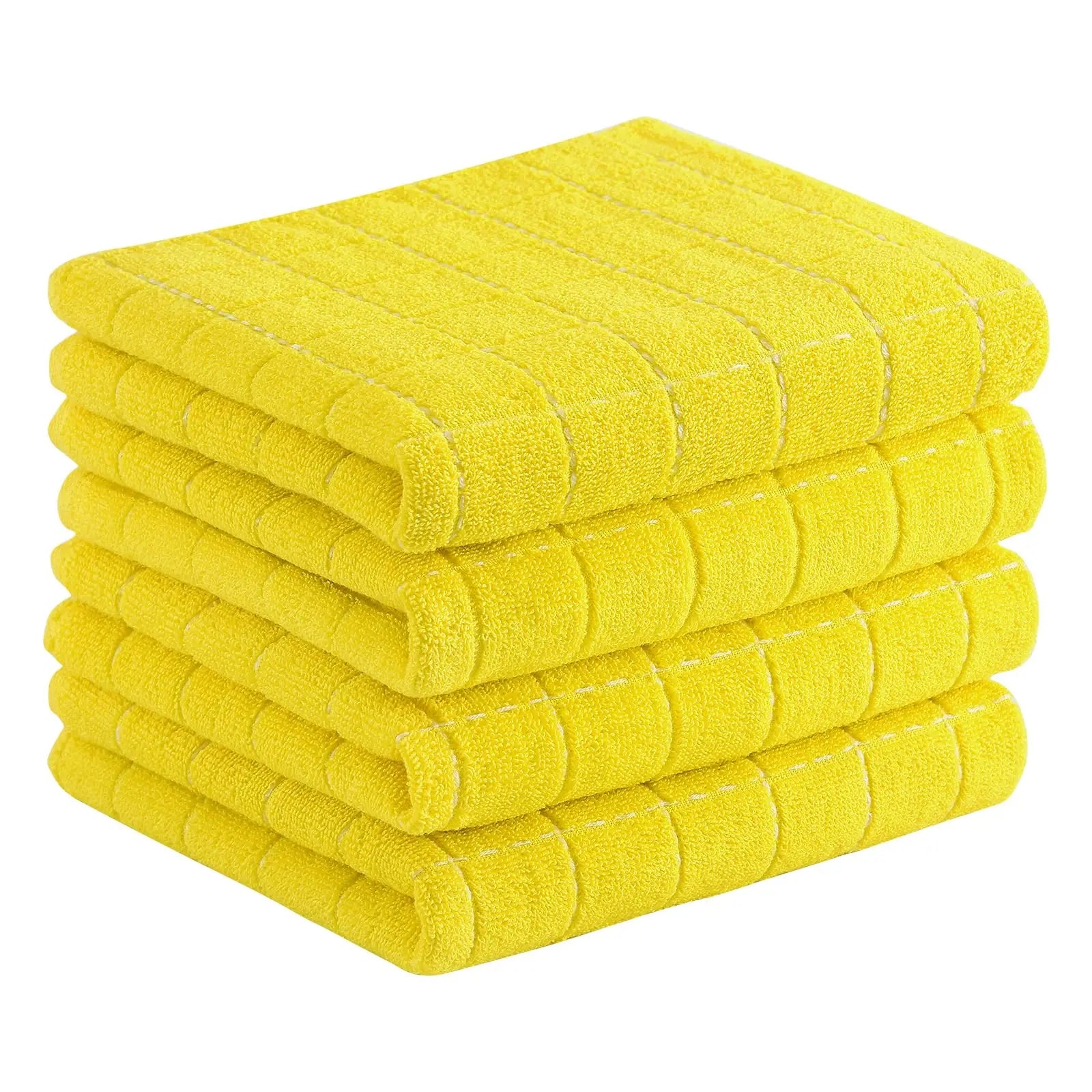 Torchons de cuisine en coton gaufré