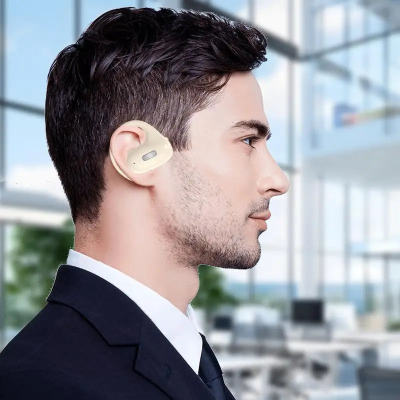 Open Ear Wireless Earbuds 5.4 Bone Conduction Over-ear Wireless Earbuds Earbuds For Noise Reduction Super Long Battery Life