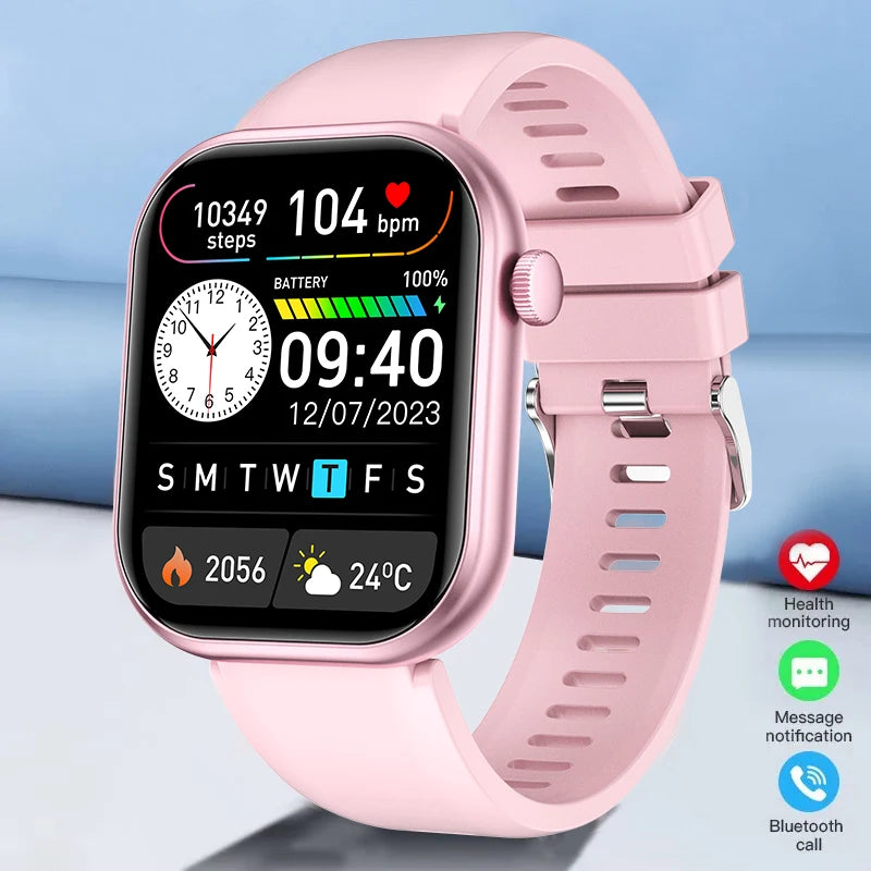 2025 New Smart Watch For Women Full Touch Screen Bluetooth Call Waterproof Sport Fitness Tracker Lady  Watches Smartwatch Men