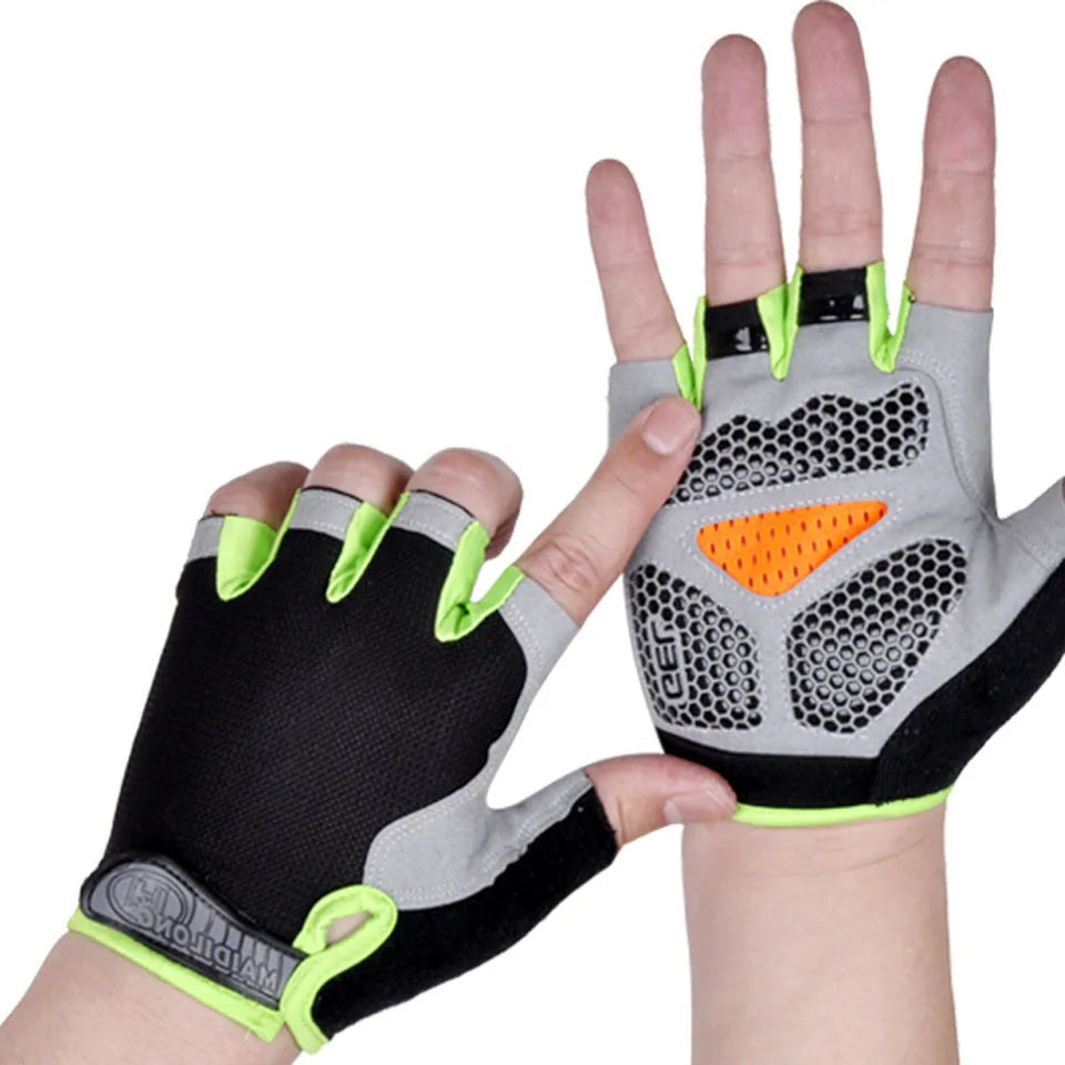 GTUBIKE Half Finger Weightlifting Gloves Cycling Fitness Shock Absorbent Non-slip Sports Climbing Outdoor For Men And Women