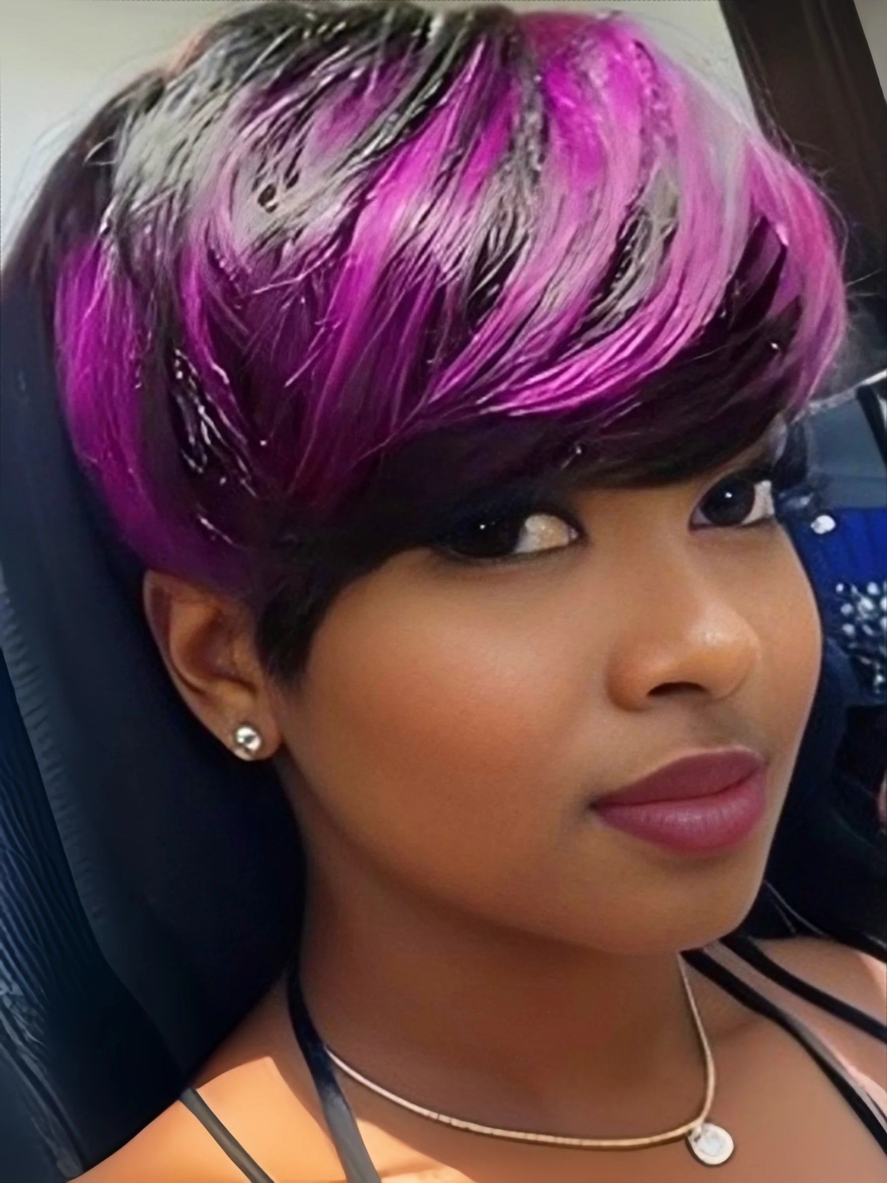 Pixie Cut Short Wigs Human Hair Layered Haircut Pixie Wig with Bangs Full Machine Made