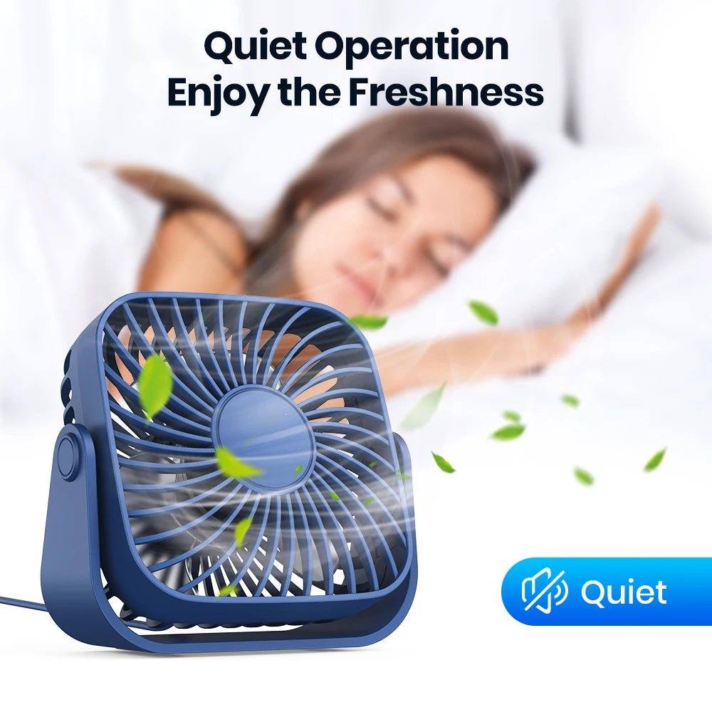 Mini USB Desk Fan (2-Pack)