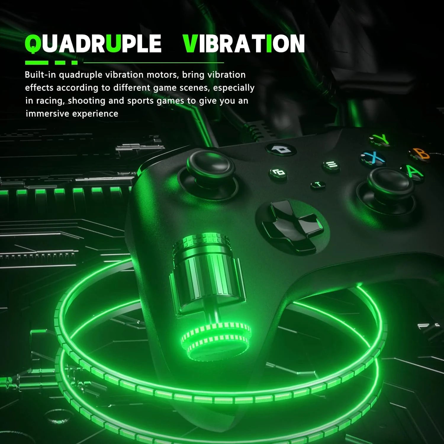2M Wired Gaming Controller Joystick Gamepad with Dual-Vibration Compatible with PS3, Switch, Windows 11/10/8/7 PC PC001