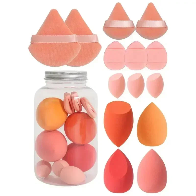 Makeup Sponge Set (12/14 Pcs) – Soft Blenders & Puffs