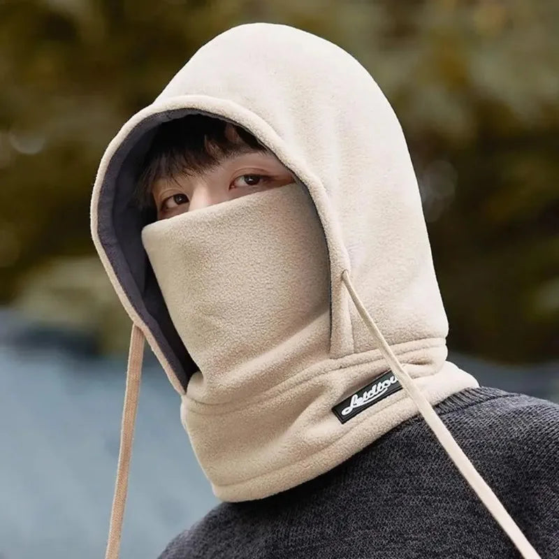 Nueva Máscara de Esquí Balaclava de Lana de Cara Completa para Invierno Gorro Cortavientos Cálido de Felpa para Cuello, Capucha Gruesa para Exteriores