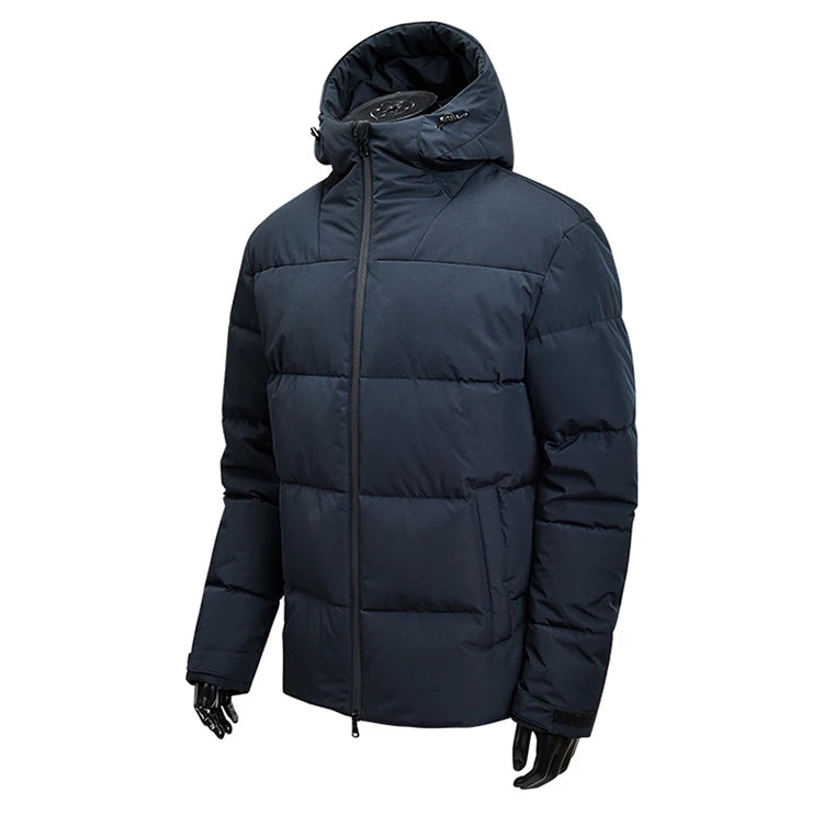 Men's Reversible Hooded Jacket  Winter Thermal Coat Waterproof Windproof Double Face Fleece Outerwear for Cold Weather  2025