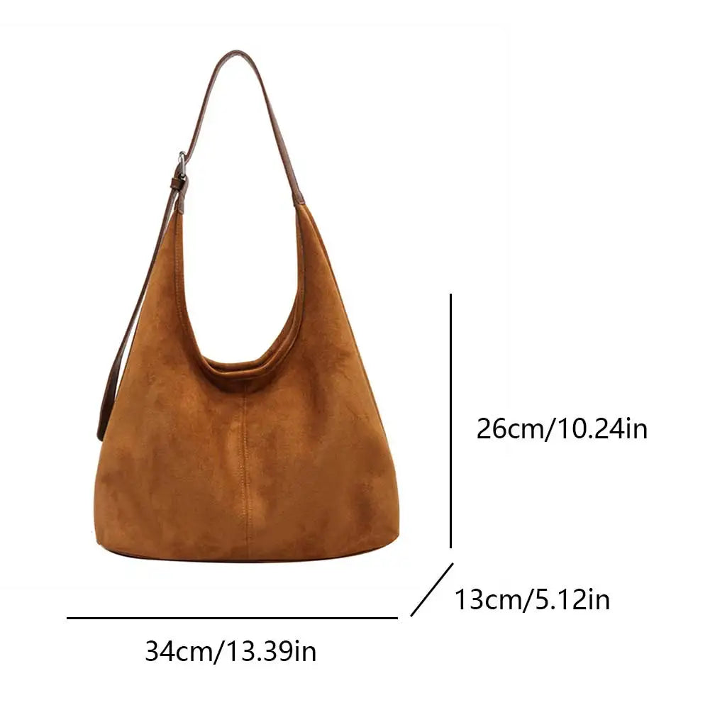 Suede Hobo Tote