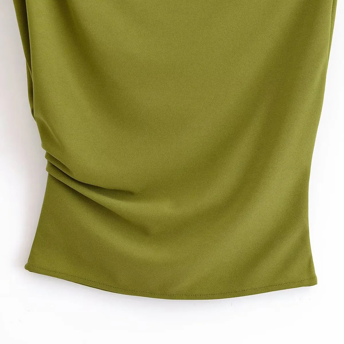 Women's Tops T-shirt Summer New Chic Slim Ruched Fashion Joker Summer T-shirt Tops Women's Street Fashion Youth Travel Tops