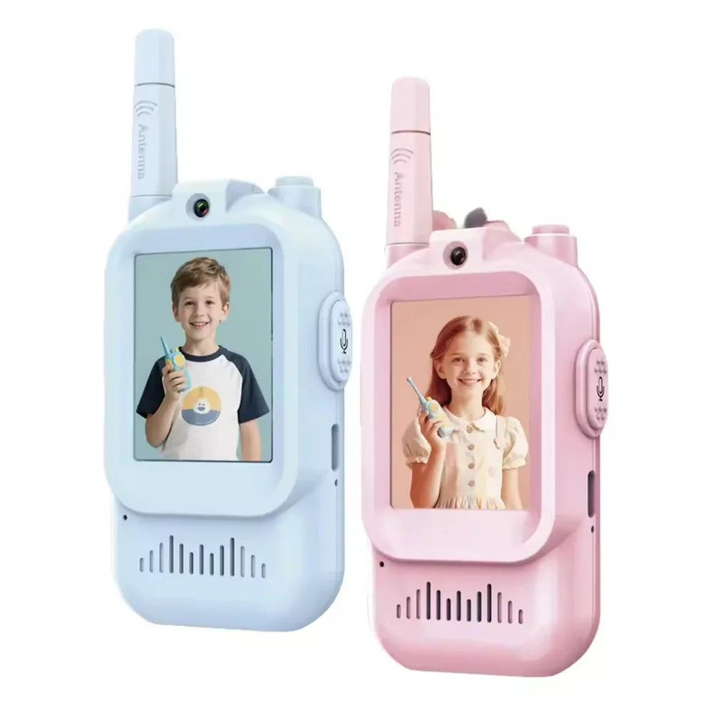 Talkies-walkies vidéo rechargeables pour enfants (2 pièces)
