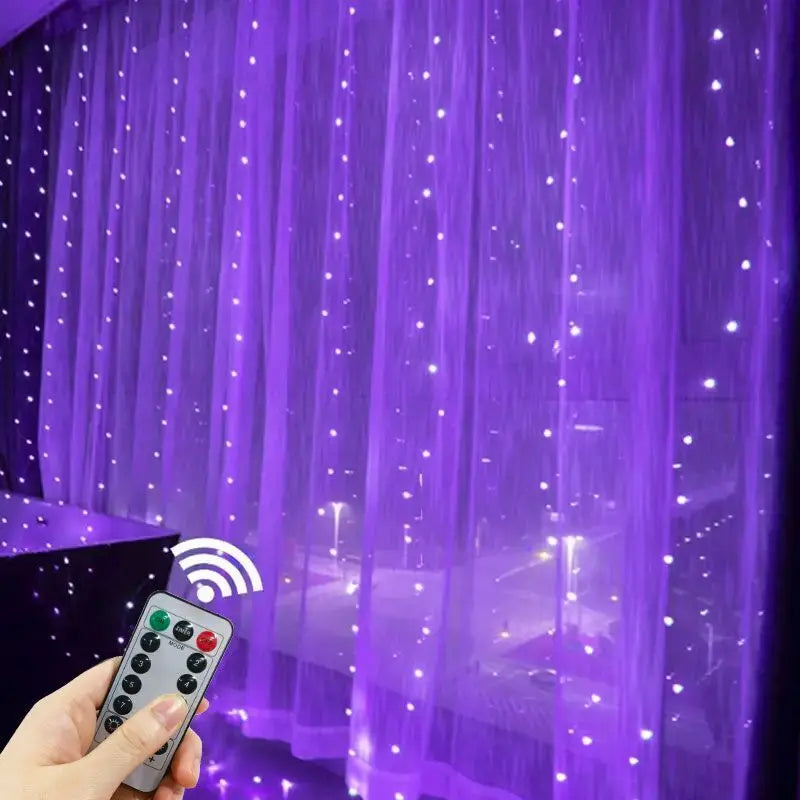 LED String Lights Christmas Decoration Remote Control USB Wedding Garland Curtain 3M Lamp Holiday For Bedroom Bulb Outdoor Fairy