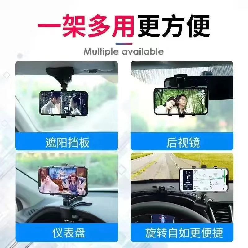 Car Cell Phone Holder Dashboard Car Clip Mount GPS Display Bracket Navigation Bracket Car Cell Phone Holder for Audi
