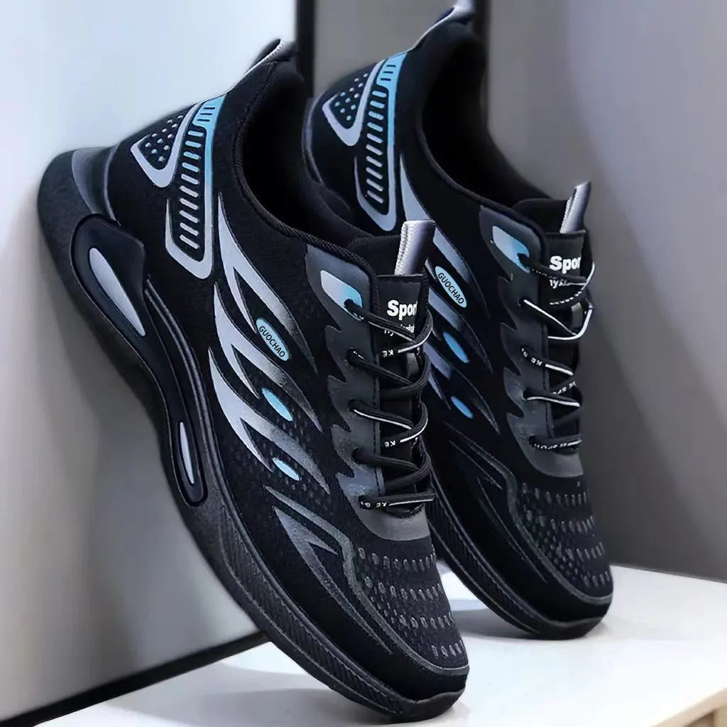 Men's Shoes New Fashion and Trendy Mesh Sports and Casual Shoes Student Soft Sole Comfortable Fashion Men's Running Shoes